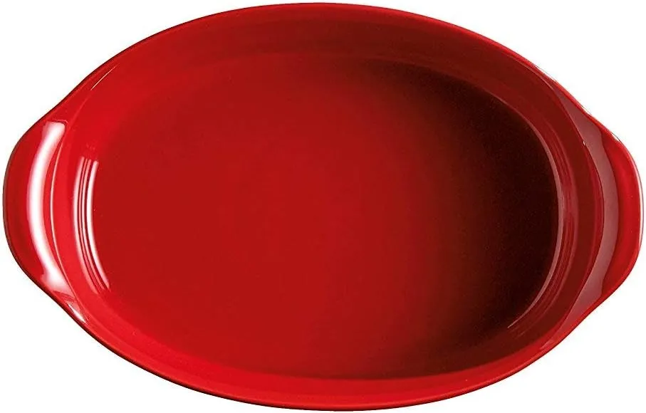 Emile Henry Ultime Oval Oven Dish, 2.4 quart, Burgundy