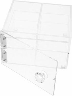 Empty Lash Box for False Eyelashes Storage Portable Organizer for Travel Mini Lash Holder Case Design for Multiple Eyelash Types and Cosmetics