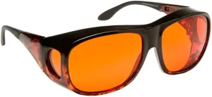 Eschenbach Solar Shield Sunglasses - Polycarbonate Sunglasses for Men and Women Orange Filtered UV Protection Sunglasses (Large)