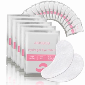 Eye Pads Eyelash Extension Supplies - Akissos 100 Pcs Under Eye Patches Undereye Gel Lash Extension Supplies Lift Tint Lash Guard Professional Individual DIY Beauty Tool - Hypoallergenic Lint Free
