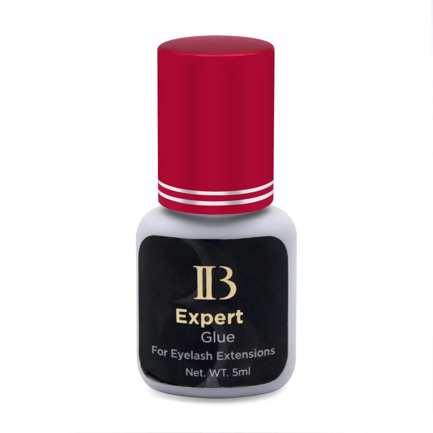 Eyelash Extension Glue 1PCS Ibeauty IB Expert Glue 5ml | 1-2 Sec Dry Time | 5-6 Weeks Retention | Black Adhesive Supplies for Professional Use