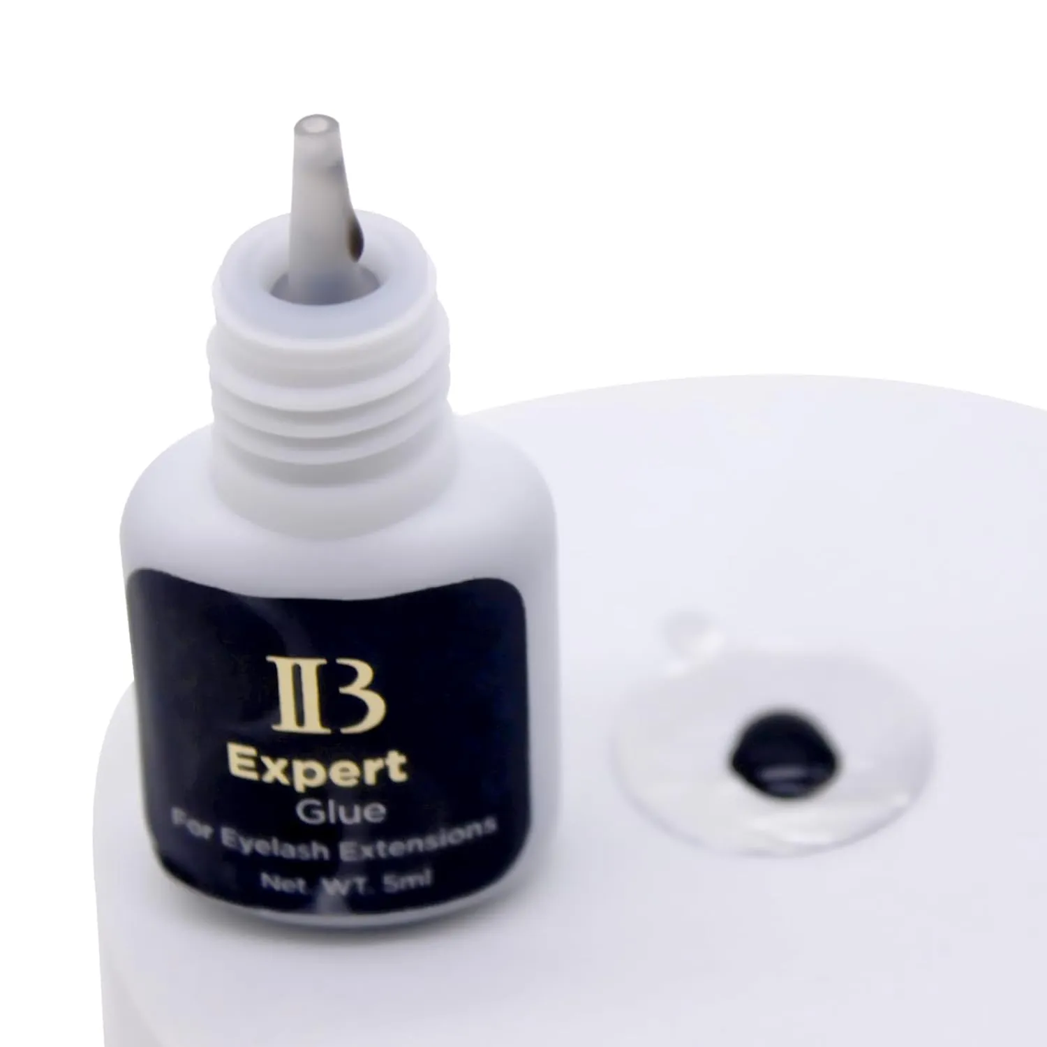 Eyelash Extension Glue 1PCS Ibeauty IB Expert Glue 5ml | 1-2 Sec Dry Time | 5-6 Weeks Retention | Black Adhesive Supplies for Professional Use