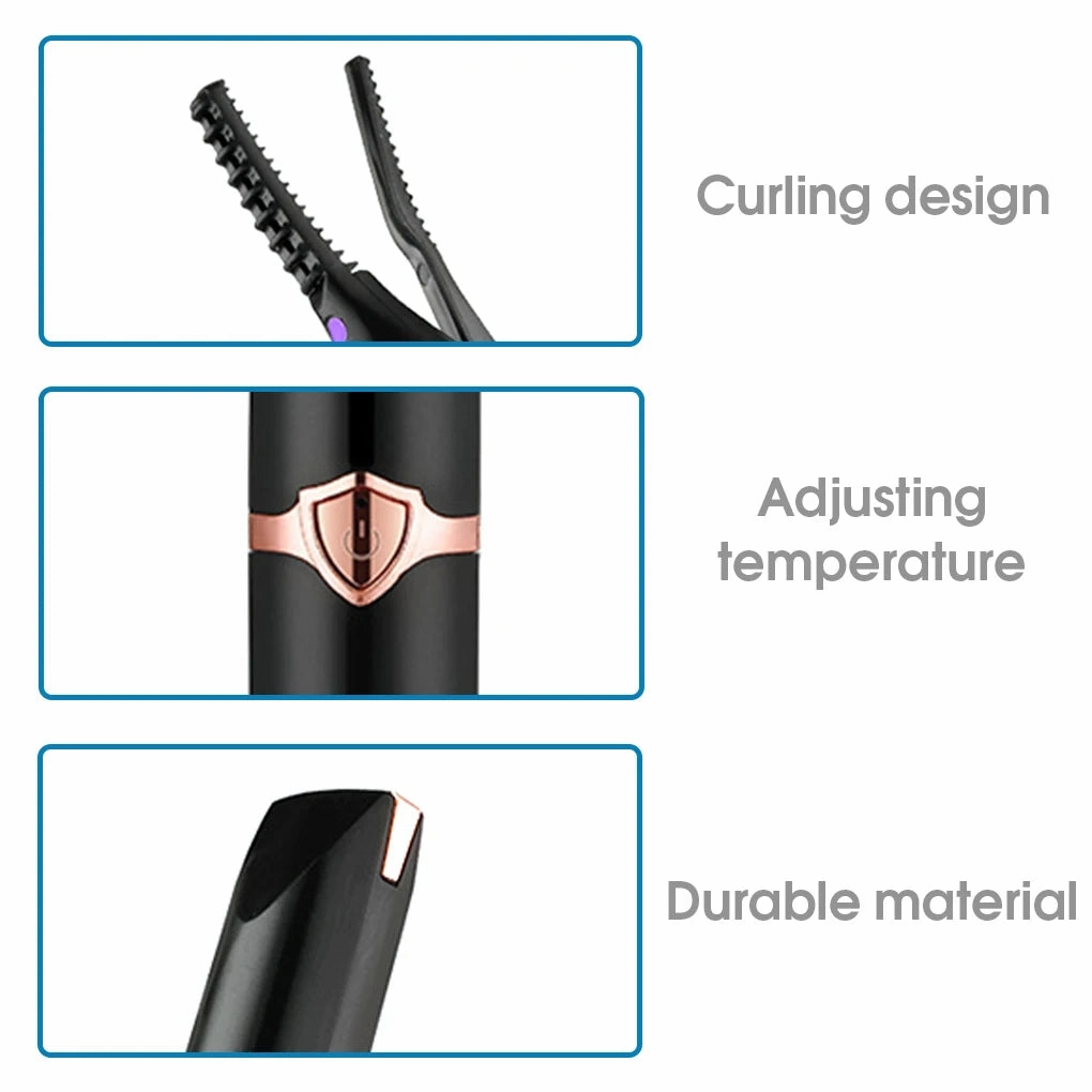 Eyelash Brush Practical ABS Exquisite Eyelash Makeup Tools for Women Electric Eyelash Curler Eyelash Tool