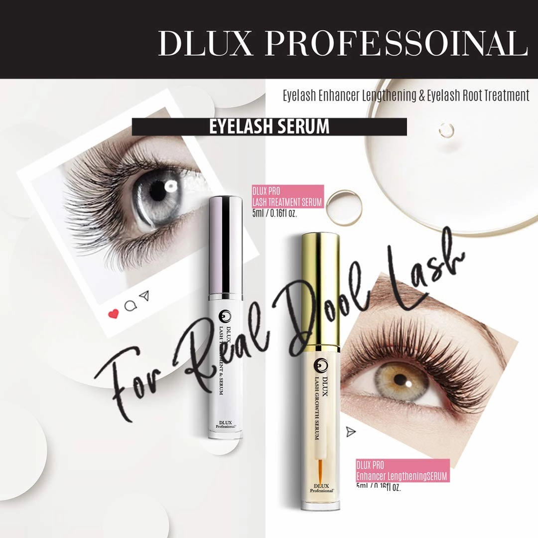 Eyelash Growth Enhancer Serum & Eyebrow Growth Serum 2 in 1Kit, Hair Growth Enhancer, Boost Serum for Brow & Lash Longer, Fuller Thicker, All Natural Lash Growth Serum, Made in Korea