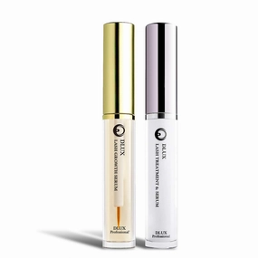 Eyelash Growth Enhancer Serum & Eyebrow Growth Serum 2 in 1Kit, Hair Growth Enhancer, Boost Serum for Brow & Lash Longer, Fuller Thicker, All Natural Lash Growth Serum, Made in Korea