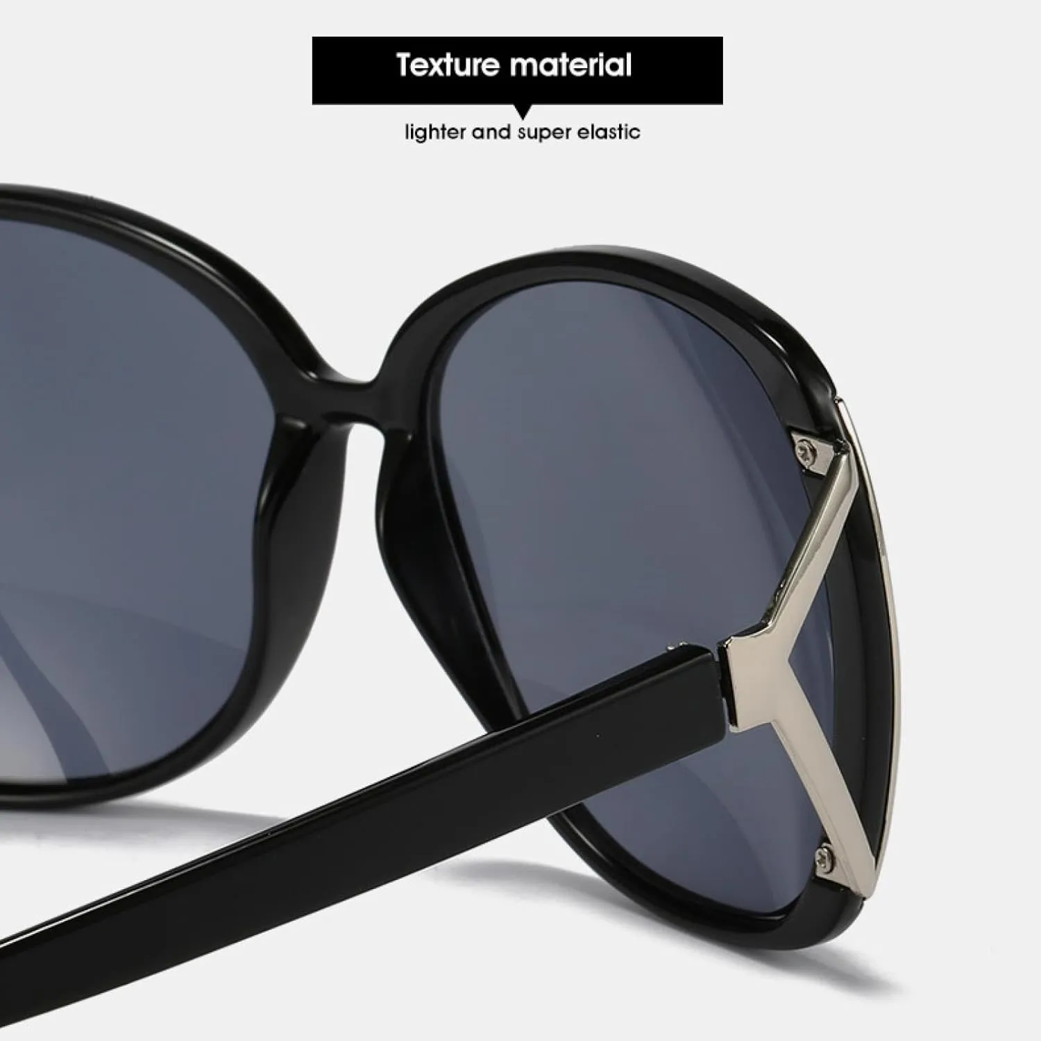 Fashion Large Frame Oval Sunglasses Women Retro Luxury Sun Glasses Male Travel Driving Shades Uv400