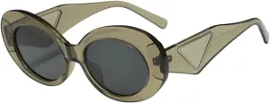 Fashion Sunglasses Retro Oval Frame Sunglasses for Men and Women Tidal Uv Protection