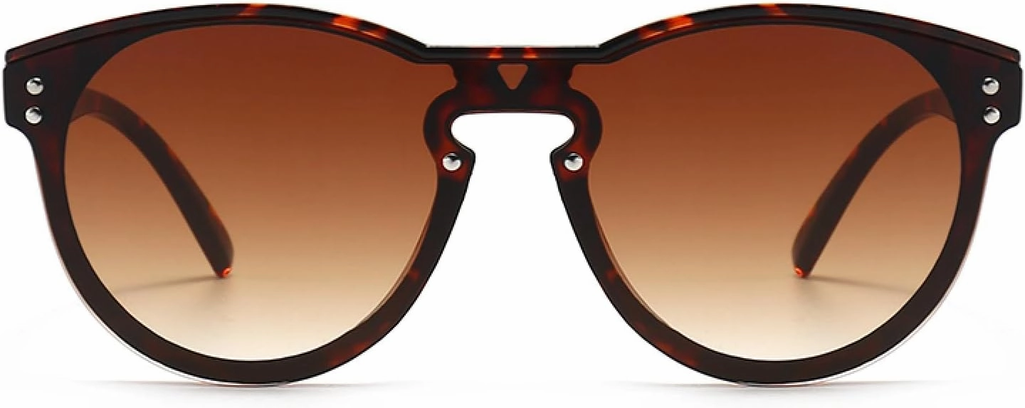 Fashion Sunglasses for Men Large Frame One-piece Glasses Women's Sunglasses