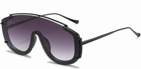 Fashion Vintage Sunglasses for Women Men Oversized Quality One Piece Sun Glasses Luxury Trendy