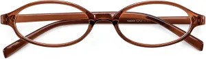 FEISEDY Y2K Retro Oval Blue Light Glasses for Women Fashion Small Face Eyewear Frame 90s Nerd Fake Cosplay Eyeglasses B0258