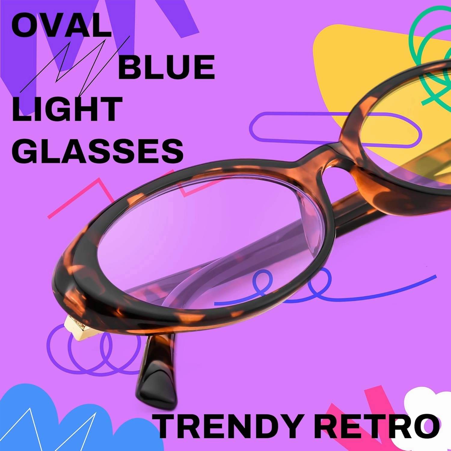 FEISEDY Oval Blue Light Glasses for Woman Vintage Small Face Lightweight Eyeglasses Retro Nerd Y2K Frame B0290