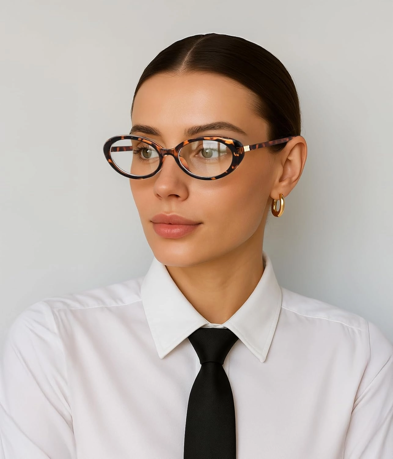 FEISEDY Oval Blue Light Glasses for Woman Vintage Small Face Lightweight Eyeglasses Retro Nerd Y2K Frame B0290