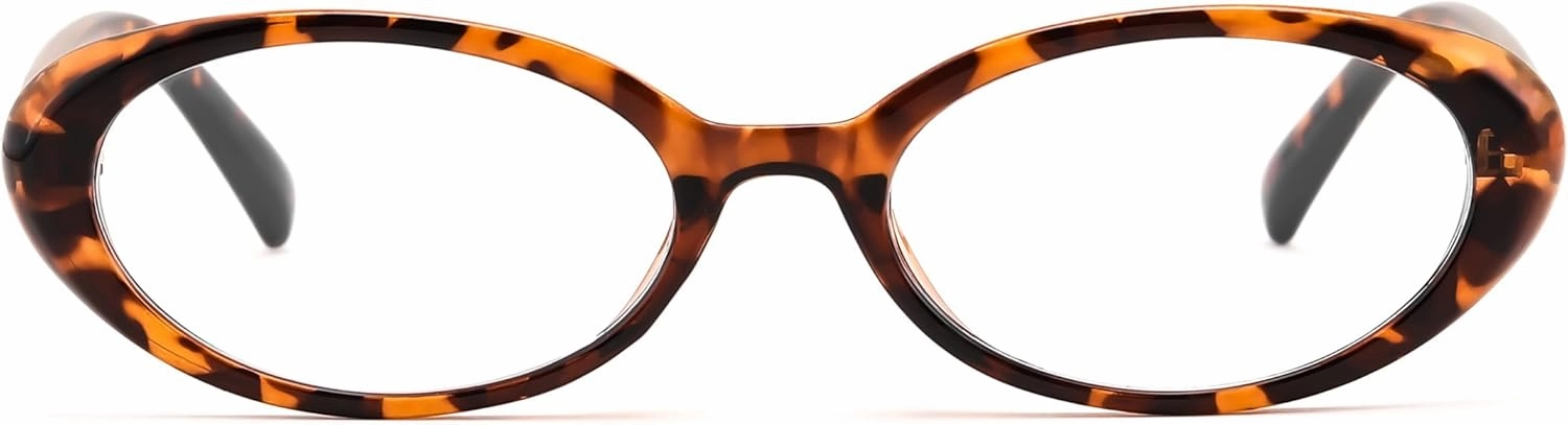 FEISEDY Oval Blue Light Glasses for Woman Vintage Small Face Lightweight Eyeglasses Retro Nerd Y2K Frame B0290