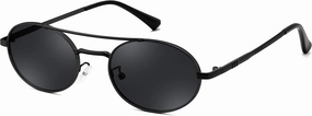 FEISEDY Retro Oval 90s Metal Sunglasses for Women, Trendy Narrow Sun Glasses Fashion Shades B4183