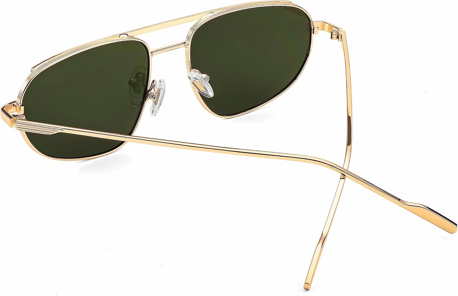 FEISEDY Retro Trendy Aviator Sunglasses Women Men 90s Small Vintage Glasses Stylish Gold Metal Oval Sunglasses B2906