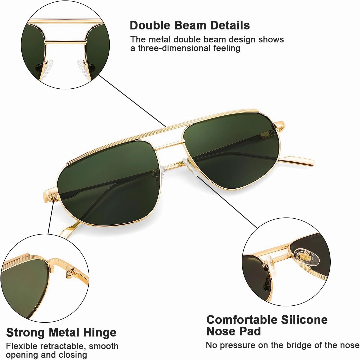 FEISEDY Retro Trendy Aviator Sunglasses Women Men 90s Small Vintage Glasses Stylish Gold Metal Oval Sunglasses B2906