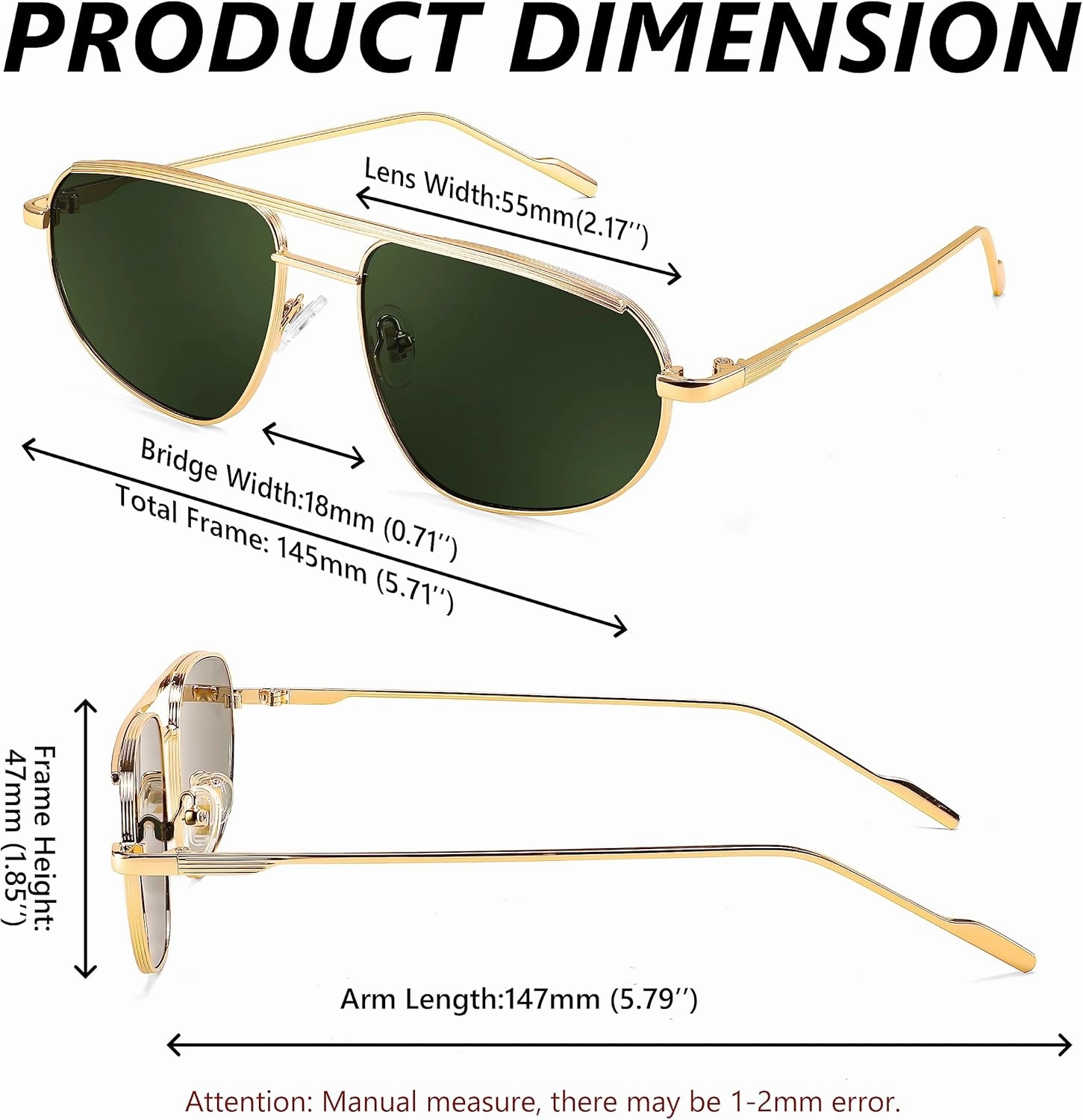 FEISEDY Retro Trendy Aviator Sunglasses Women Men 90s Small Vintage Glasses Stylish Gold Metal Oval Sunglasses B2906