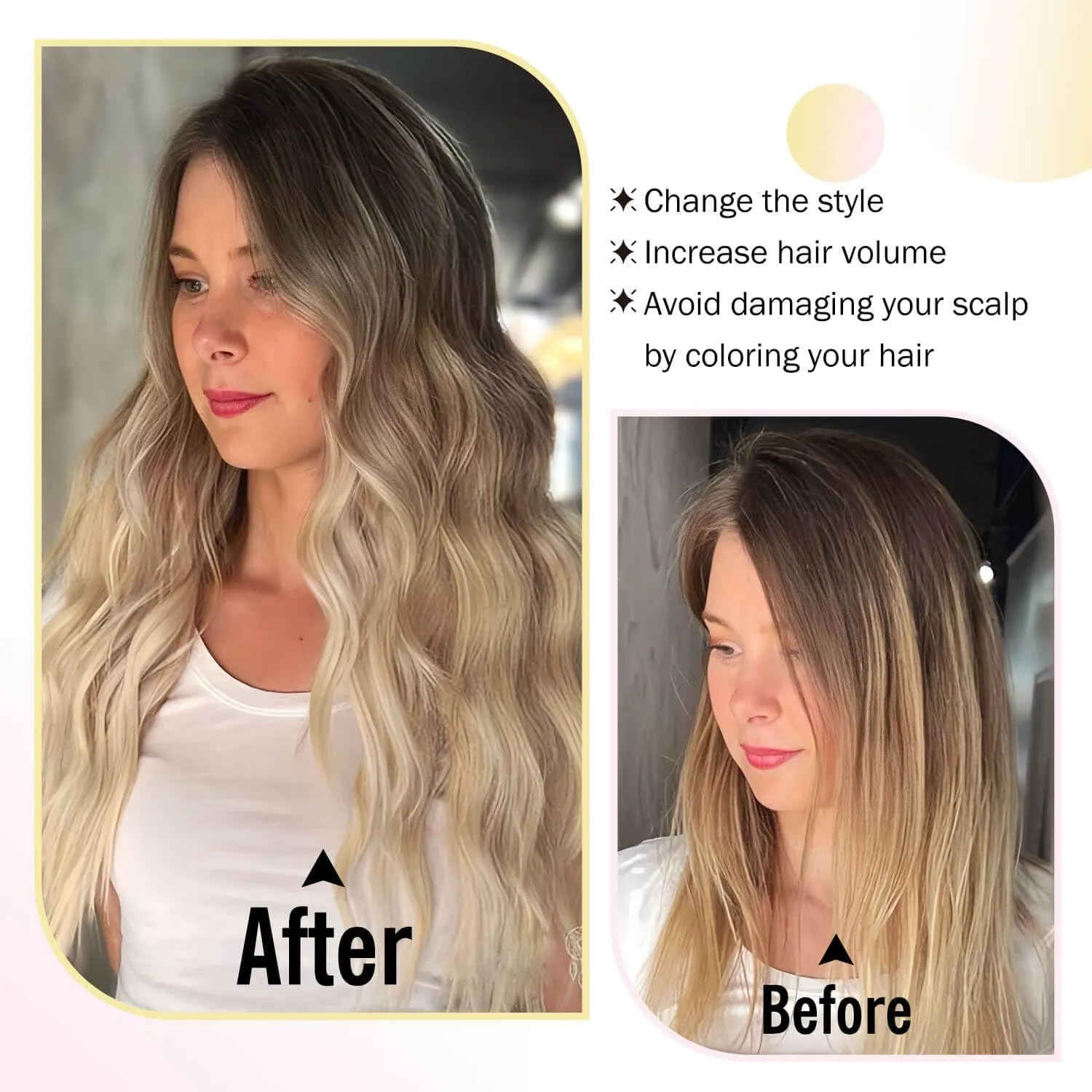 Fine Plus 20" Synthetic Wavy Hair Topper, 7"x7" Large Base, Clip-in Wiglet for Women – 3-Tone Rich Brown with Dark Root.