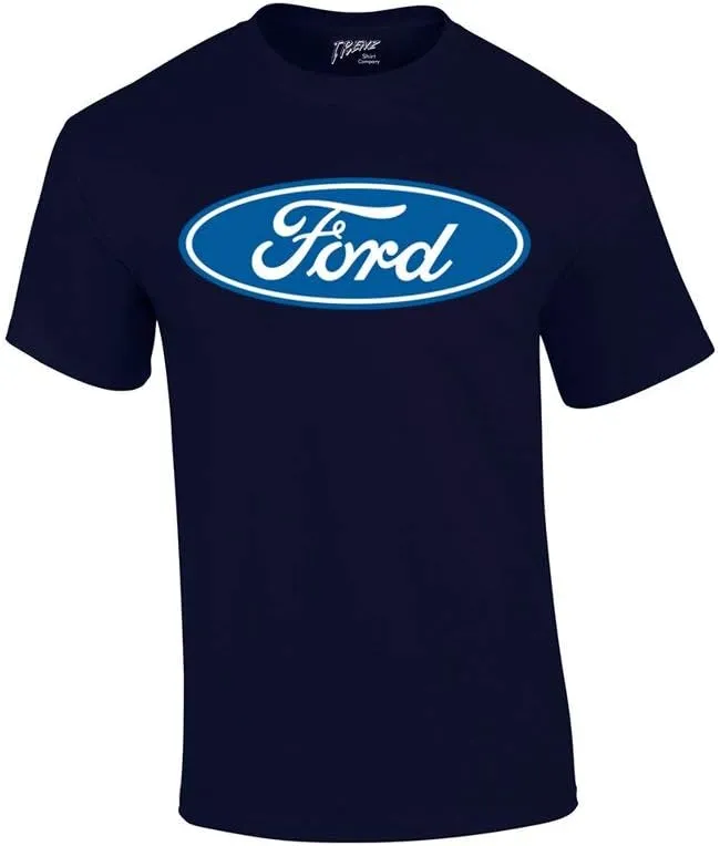 Ford Oval Logo T-Shirt Official Ford Motor Company Crest Car Enthusiast Tee Classic Retro Performance