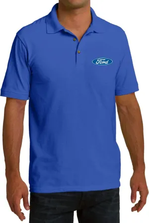 Ford Oval Pique Polo Pocket Print