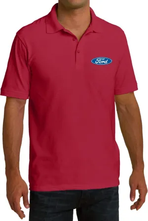 Ford Oval Pique Polo Pocket Print