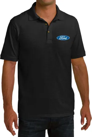 Ford Oval Pique Polo Pocket Print