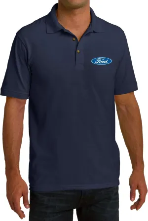 Ford Oval Pique Polo Pocket Print