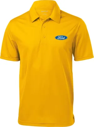 Ford Oval Textured Polo Pocket Print