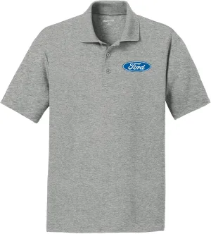 Ford Oval Textured Polo Pocket Print