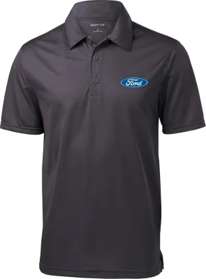 Ford Oval Textured Polo Pocket Print