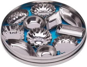 Fox Run 3620 Mini Tartlet Set, Tin Plated Steel, 36-Piece