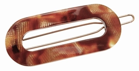 France Luxe Mini Oval on Tige Boule Barrette - Africa