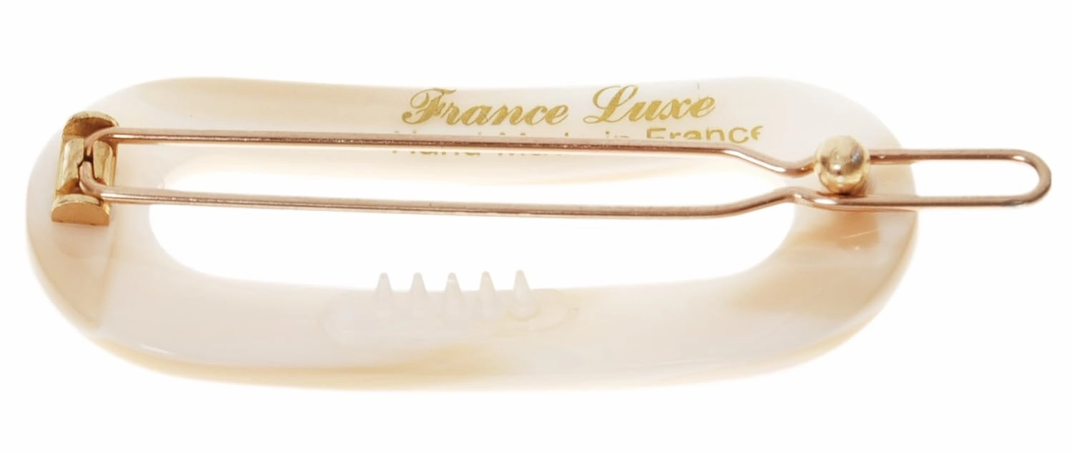 France Luxe Mini Oval on Tige Boule Barrette - Alba