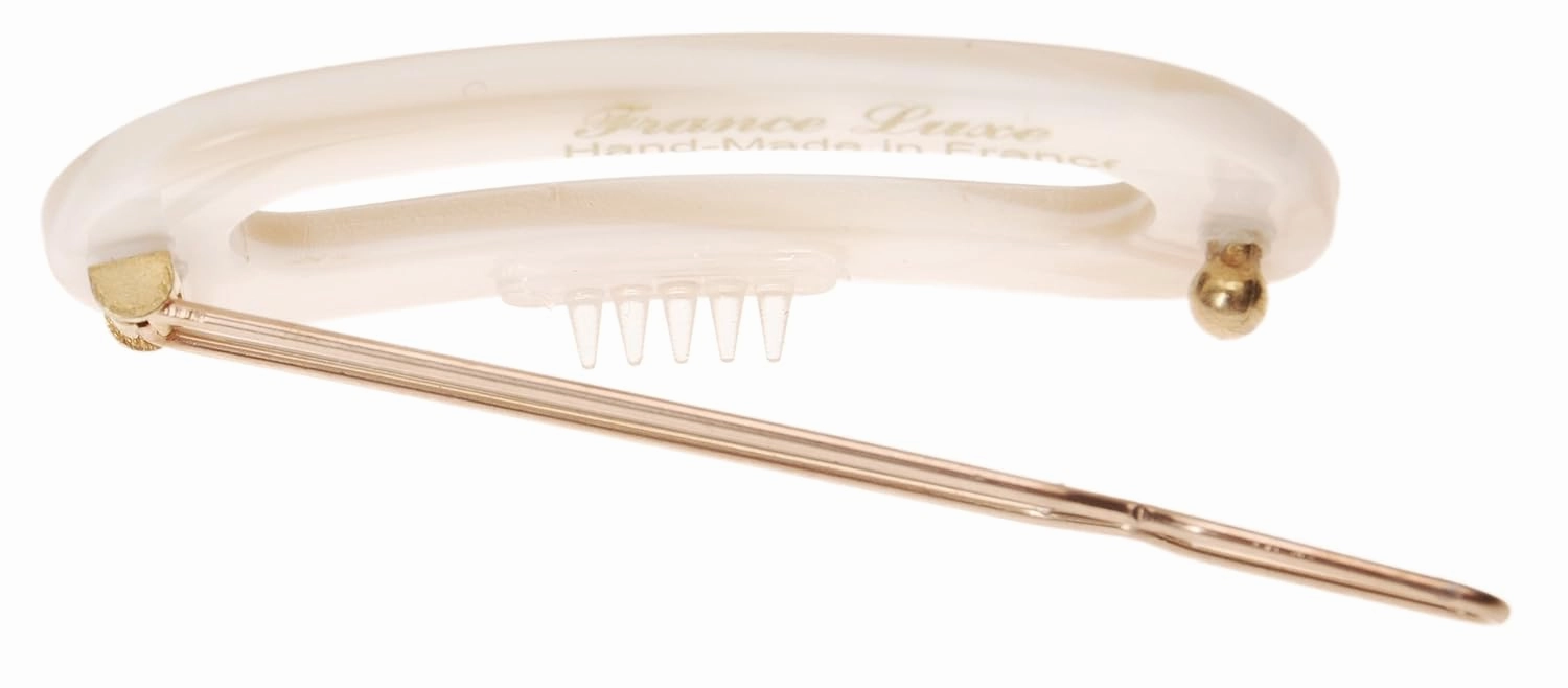 France Luxe Mini Oval on Tige Boule Barrette - Alba