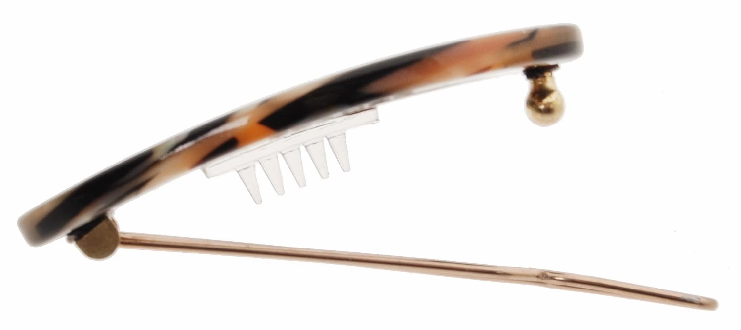 France Luxe Narrow Oval on Tige Boule Barrette - Lasco