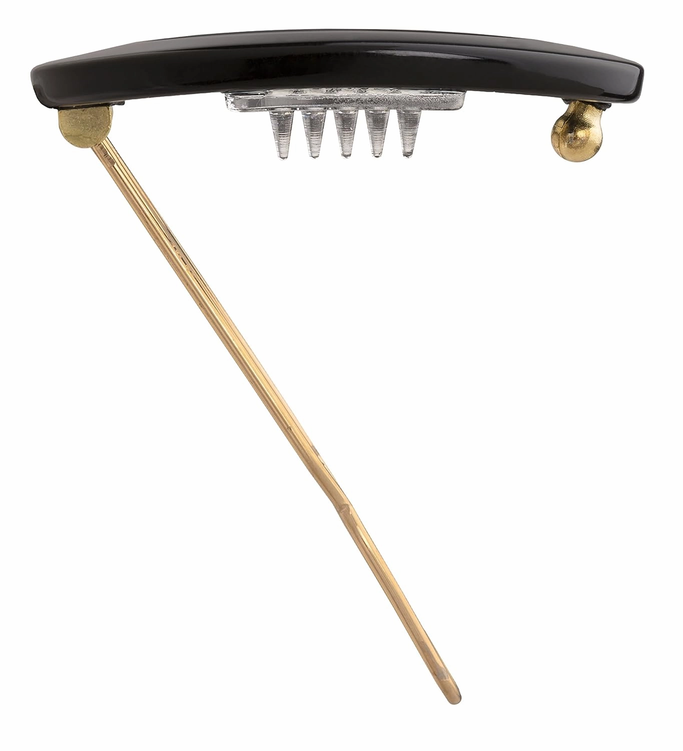 France Luxe New Cutout Oval Tige Boule Barrette - Black