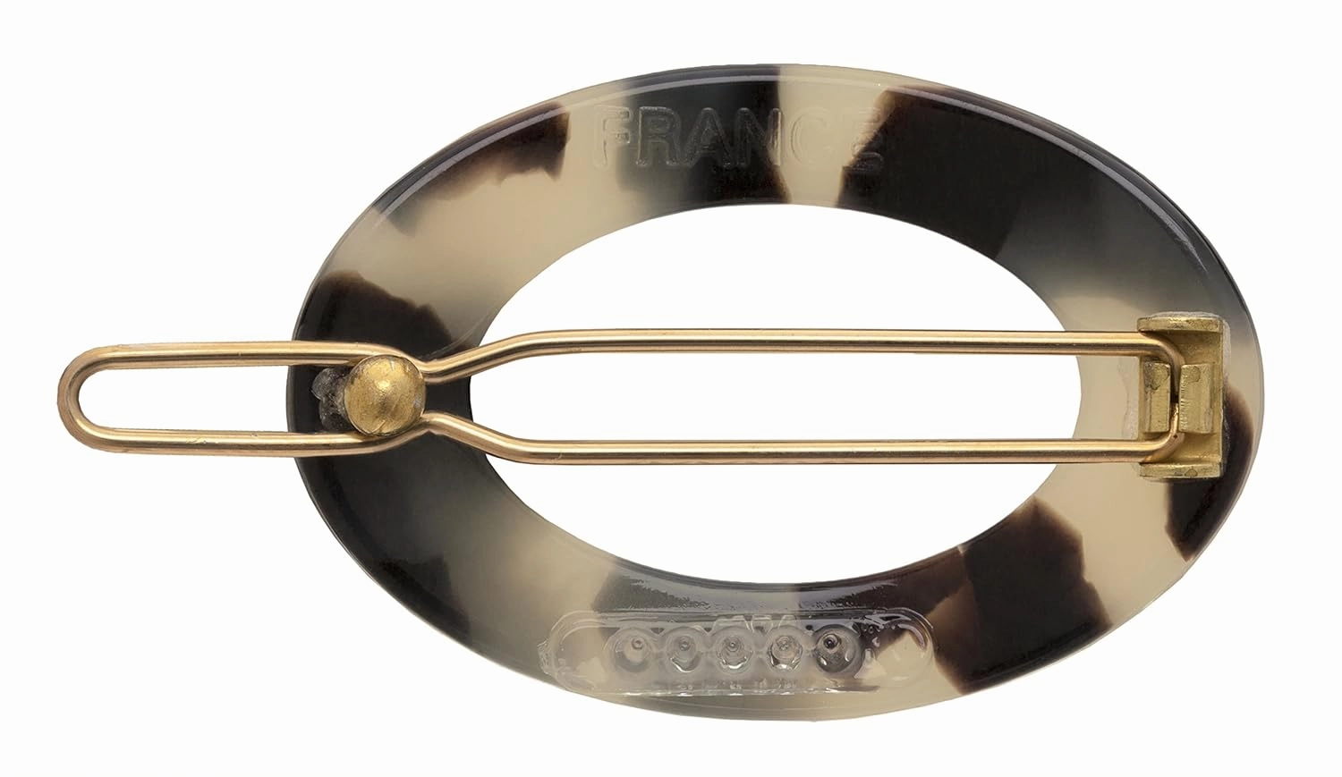 France Luxe New Cutout Oval Tige Boule Barrette - Ivory Tokyo