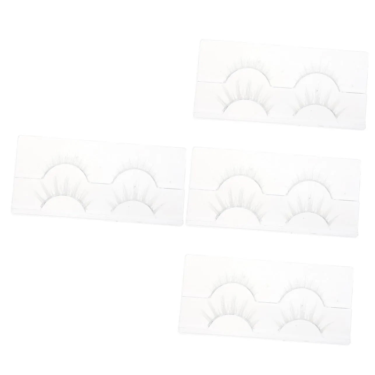 FRCOLOR 8pairs Faux Eyelashes for Women of Natural Looking False Lashes Easy to Apply for Weddings Photoshoots and Daily Use Lightweight Chemical Fiber Material Accessory