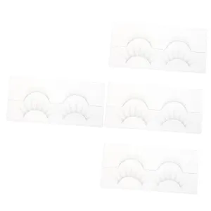 FRCOLOR 8pairs Faux Eyelashes for Women of Natural Looking False Lashes Easy to Apply for Weddings Photoshoots and Daily Use Lightweight Chemical Fiber Material Accessory