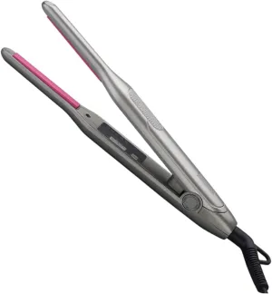 FRCOLOR Mini Hair Straightener Flat Iron Curler Titanium Hair Styling Tool Dual Voltage Portable for Travel