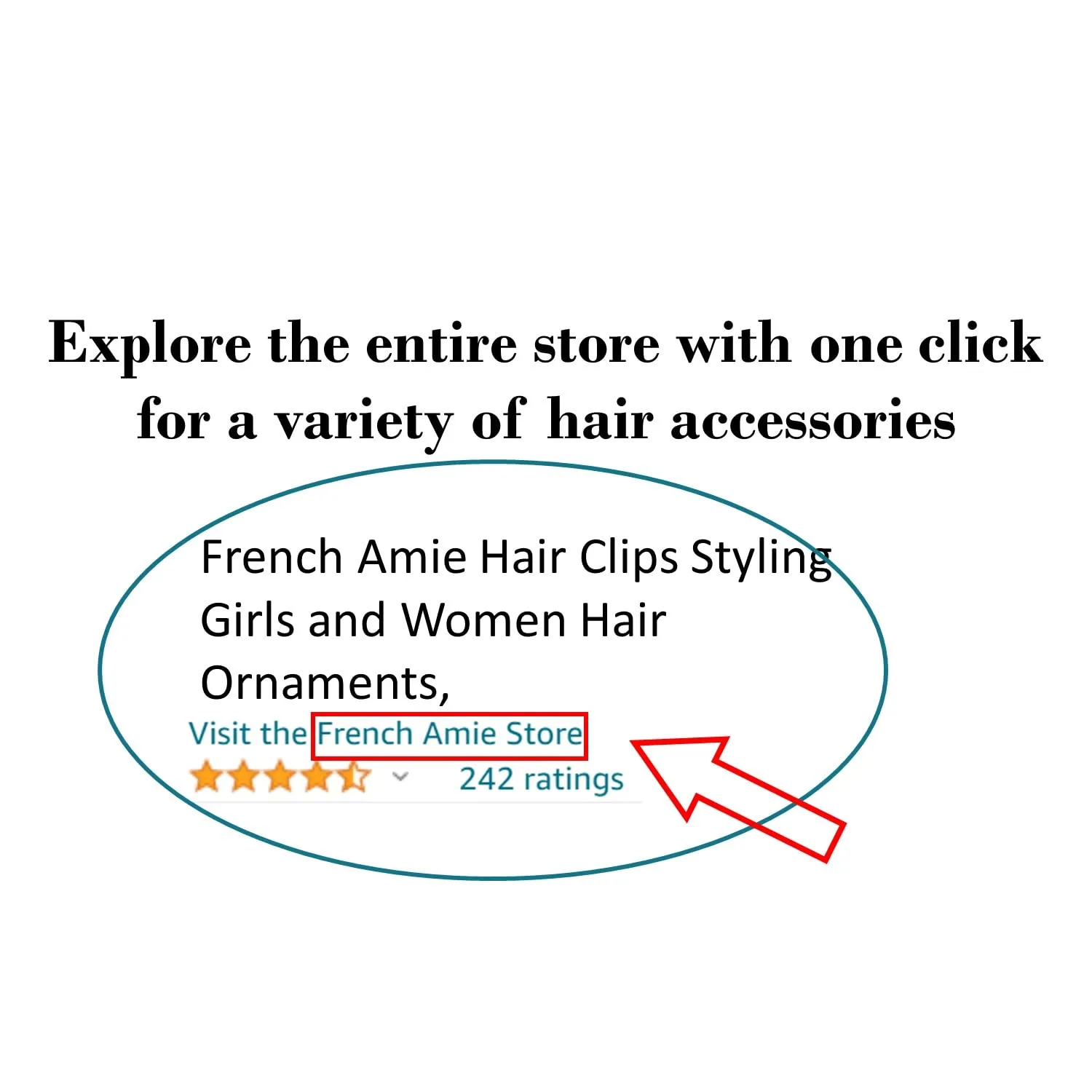 French Amie Oval Small 2 1/4” White Tokyo Celluloid Acetate Set of 2 Side Slide In Strong Hold Hair Clip Barrettes with Tige Boule Clasp for Girls and Women, Made in France