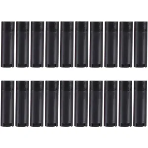 FZBNSRKO 5ml 50 Pcs Empty Oval Deodorant Lip Balm Tubes Twist-up Refillable Mini Size Containers for Carry-On Travel,DIY Deodorants,Black
