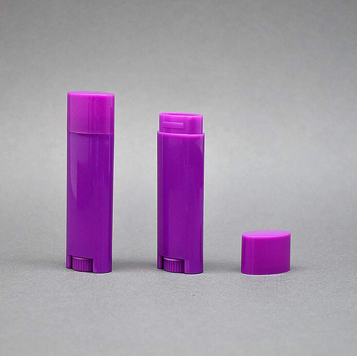 FZBNSRKO 5ml 50Pcs Empty Oval Deodorant Lip balm Tubes Containers Twist-up Refillable Containers for Lipstick,Chapstick,Homemade Lip balm,DIY Deodorants(Purple)