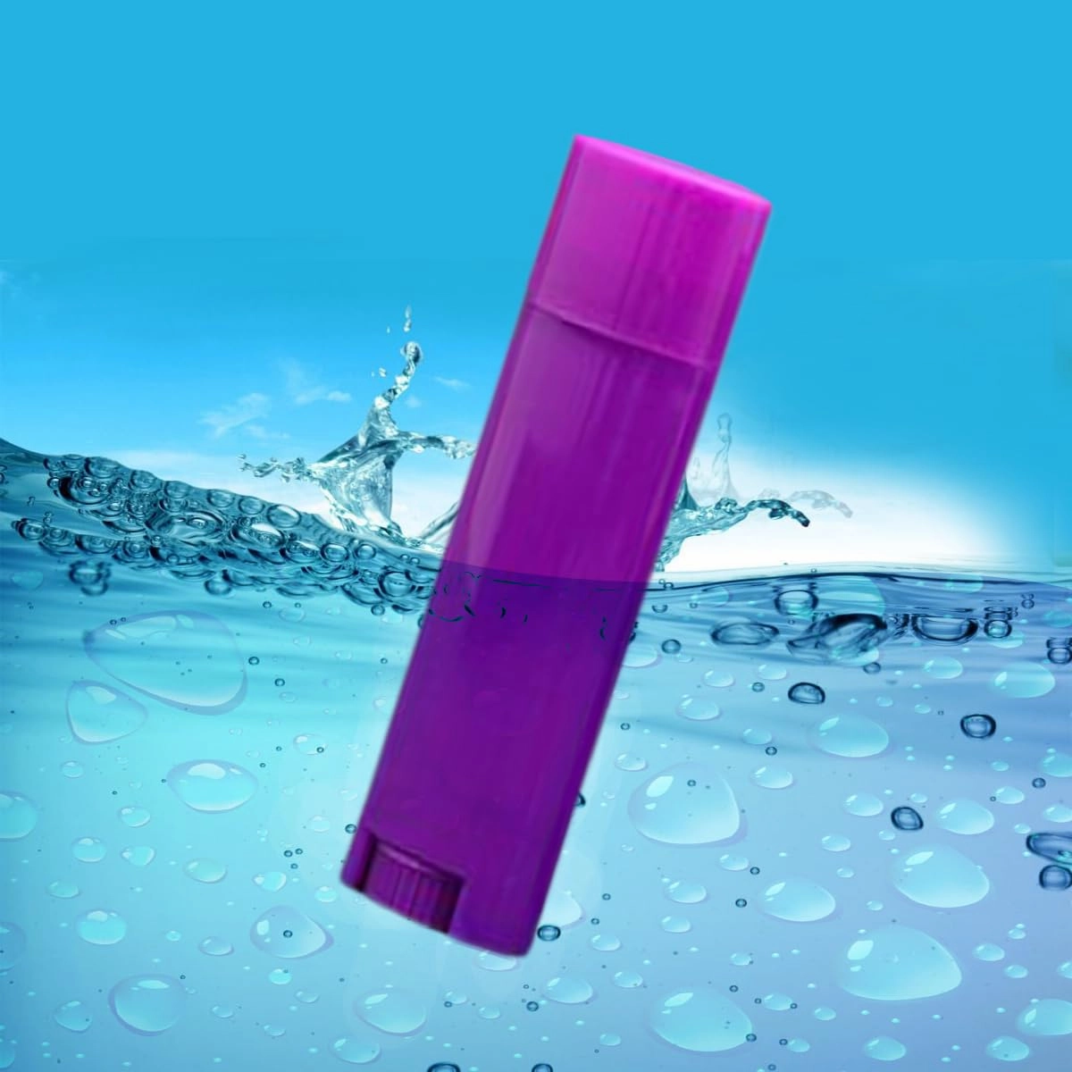 FZBNSRKO 5ml 50Pcs Empty Oval Deodorant Lip balm Tubes Containers Twist-up Refillable Containers for Lipstick,Chapstick,Homemade Lip balm,DIY Deodorants(Purple)