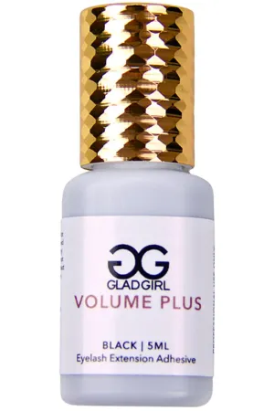 GladGirl False Eyelash Extension Glue - Volume Plus 5ml - Fast Dry Time of 1-2 Seconds - Maximum Eyelash Extension Bond - Ultra Black