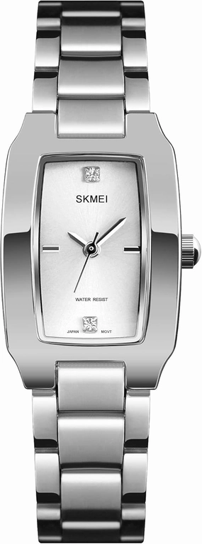 Gosasa Women's Watches for Ladies Female Square Small Slim Stainless Steel Band Waterproof Fashion Casual Simple Quartz Analog Young Gifts Wrist Watch