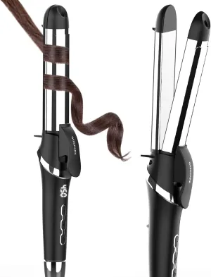 Hair Straightener and Curler 2 in 1, Flat Iron Hair Straightener, Curling Iron 1 1/4 Inch Ceramic, Flat Iron Curling Iron in One Dual Voltage Travel with Adjustable Temp for All Hair Types