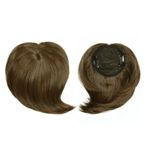 Hair Topper Hairpieces for Women Crown Toppers Hairpieces Clip in Hair Topper for Thinning Hair Synthetic Hair Extension 7inch Brown