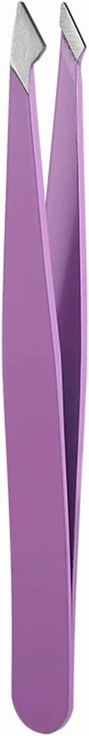 Hair Removal Tweezers 1Pc Hair Removal Tweezers Stainless Steel Eyebrow Tweezers Slanted Tip Point Harmless Accessories and Makeup Beauty Tools(Purple)