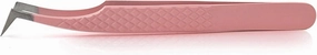 Hair Removal Tweezers Eyelash Tweezers Pink Stainless Steel Professional Super Hard high-Precision Eyelash Tweezers Eyelash Extension kit(Pink01)